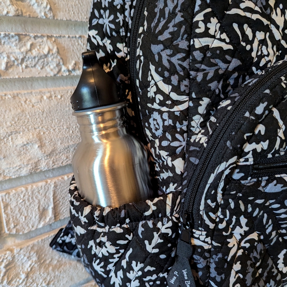 Vera Bradley Travel Set Essential Backpack & Hanging Travel Bag Paisley Noir - Picture 9 of 13